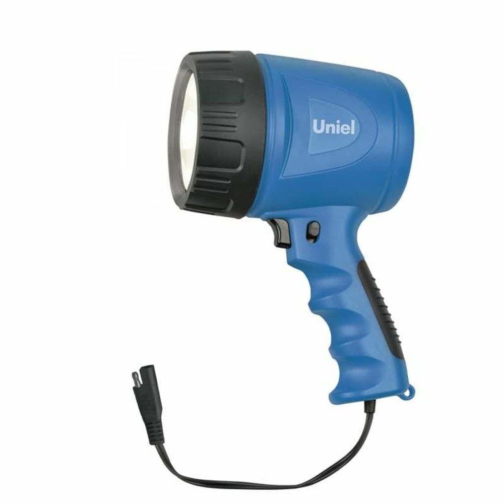 S-CL010-BA Blue Фонарь TM Uniel, серия Стандарт «Safe drive-Fixation», пластик. Цвет синий. 3Watt LED, клеммы и штекер для а/м. Картон.