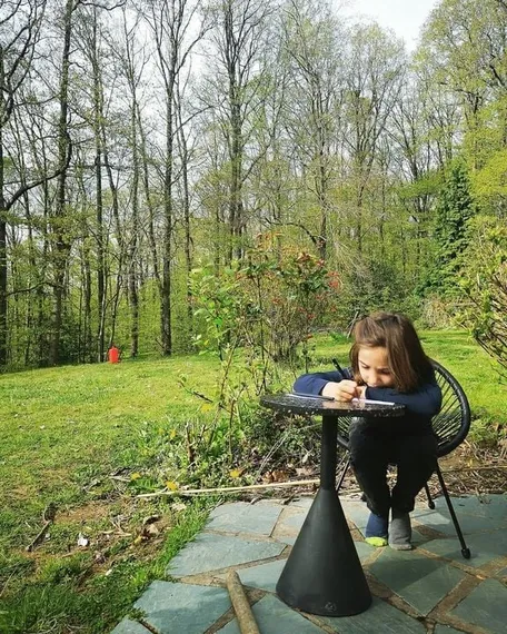 Журнальный столик Delano Ø40х50 см, терраццо