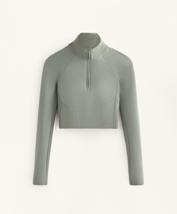 Oysho Лонгслив Comfortlux Rib, серый хаки