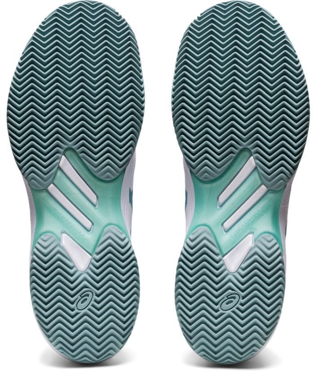 Женские Кроссовки теннисные Asics Solution Swift FF Clay - white/smoke blue