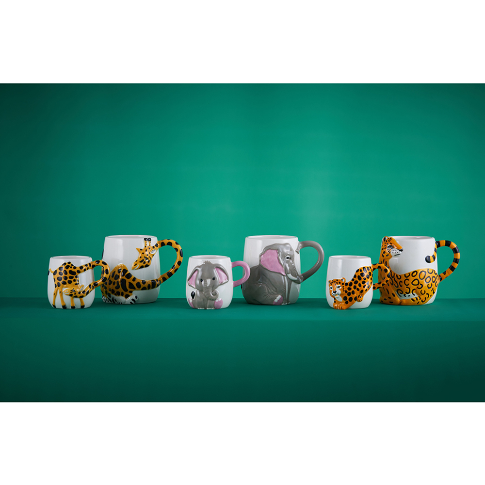 Набор из 2 кружек cheetah, 405 мл и 195 мл