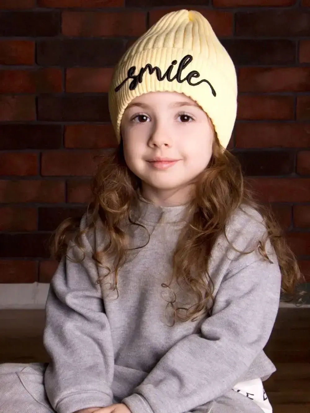 Шапка детская осенняя тыковка