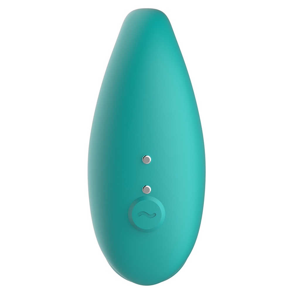 Мятный вибромассажер 8см для пар с управлением через приложение Amovibe Twin Tiffany