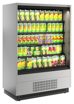 Горка холодильная Carboma FC 20-07 VM 1,3-2 версия 2.0 0030 (бок металл с зеркалом) 9006-9005