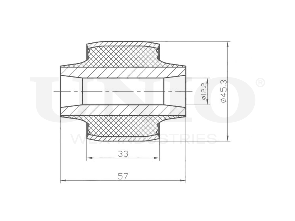 Сайлентблок внешний заднего рычага UNIO RMP-20076