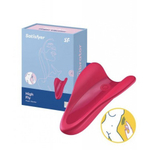 Мини вибратор (вибратор на палец) Satisfyer High Fly красный