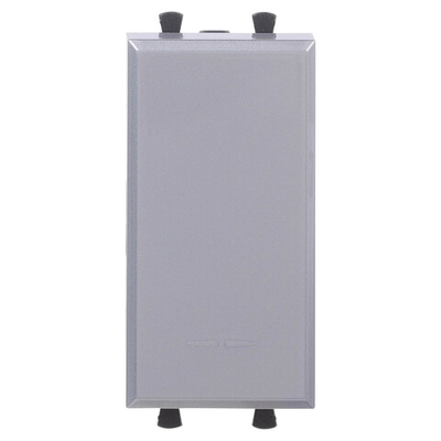 Выключатель модульный "Avanti", "Закаленная сталь", 1 модуль