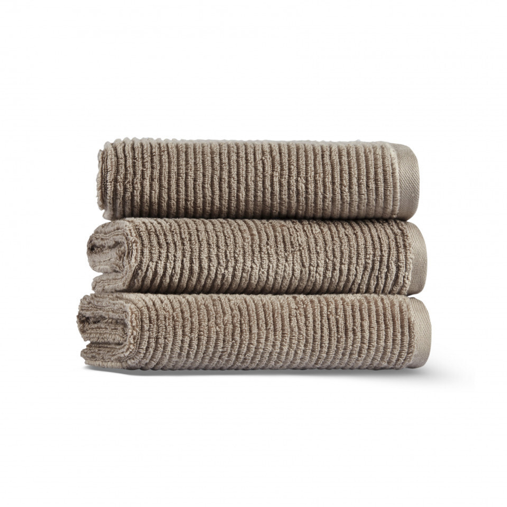 Полотенце 50x90 L'appartement Slim Ribbed cabble stone серо-коричневый