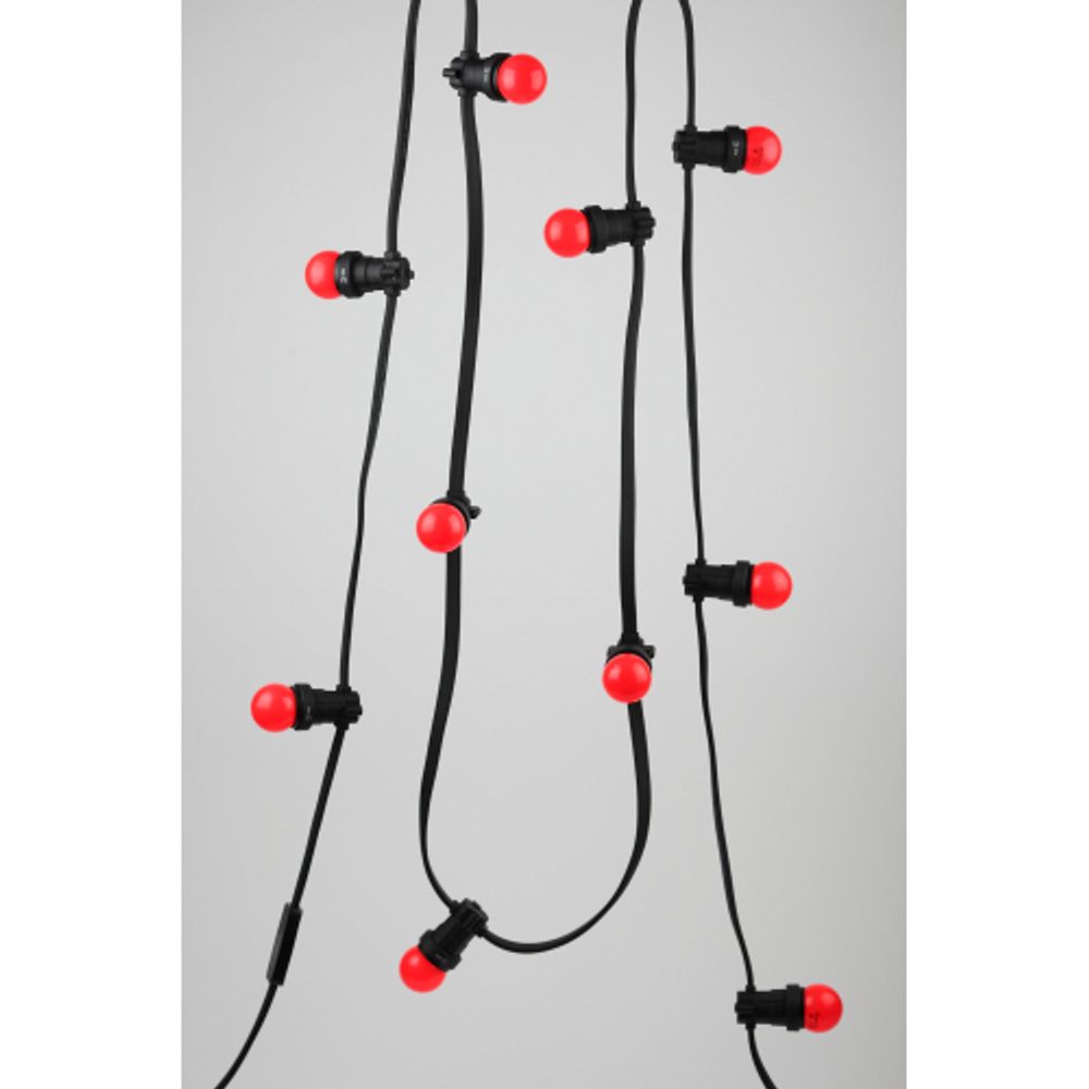 Лампа светодиодная ЭРА STD ERARL45-E27 1Вт шар красный для белт-лайт Е27