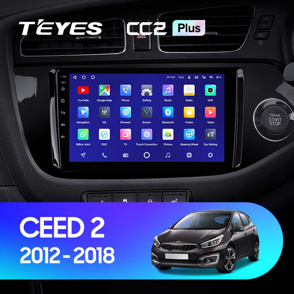 Teyes CC2 Plus 9"для KIA Ceed 2 2012-2018