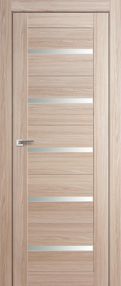 [ТОВАРА НЕТ В НАЛИЧИИ] Дверь межкомнатная Профиль Дорс №7X-Модерн, цвет капучино мелинга, экошпон, стекло матовое