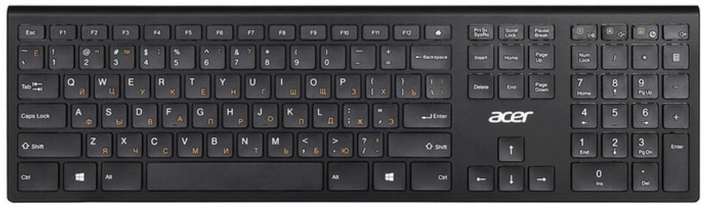 Клавиатура Acer OKR030 черный + мышь
