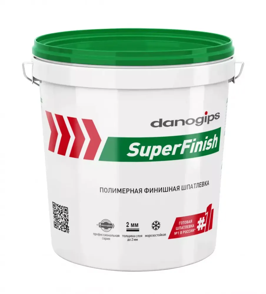 Шпатлевка DANOGIPS SuperFinish финишная. 11л