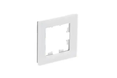 ATLASDESIGN NATURE 1-постовая РАМКА, НАТУРАЛЬНОЕ СТЕКЛО, БЕЛЫЙ