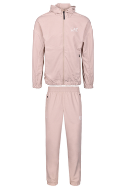 Мужской теннисный костюм EA7 Man Woven Tracksuit - Бежевый