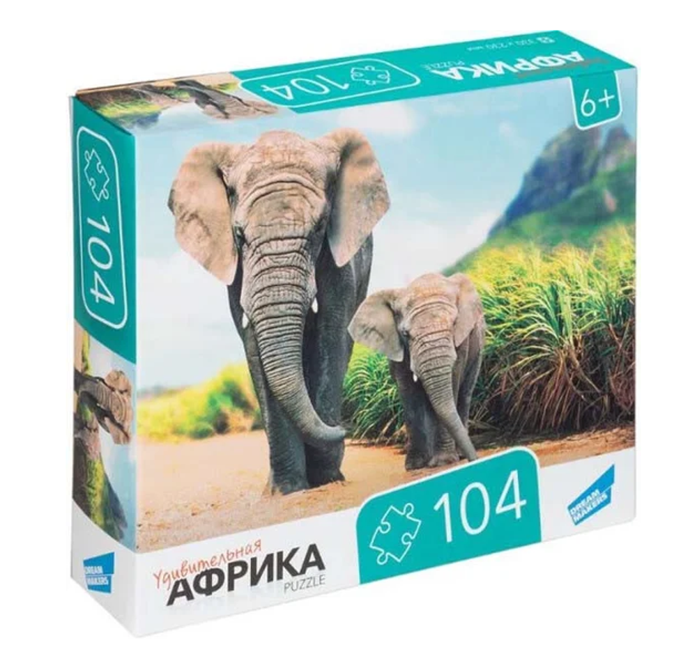 Пазл 104эл. "Африка" RI1001C (Dream Makers)