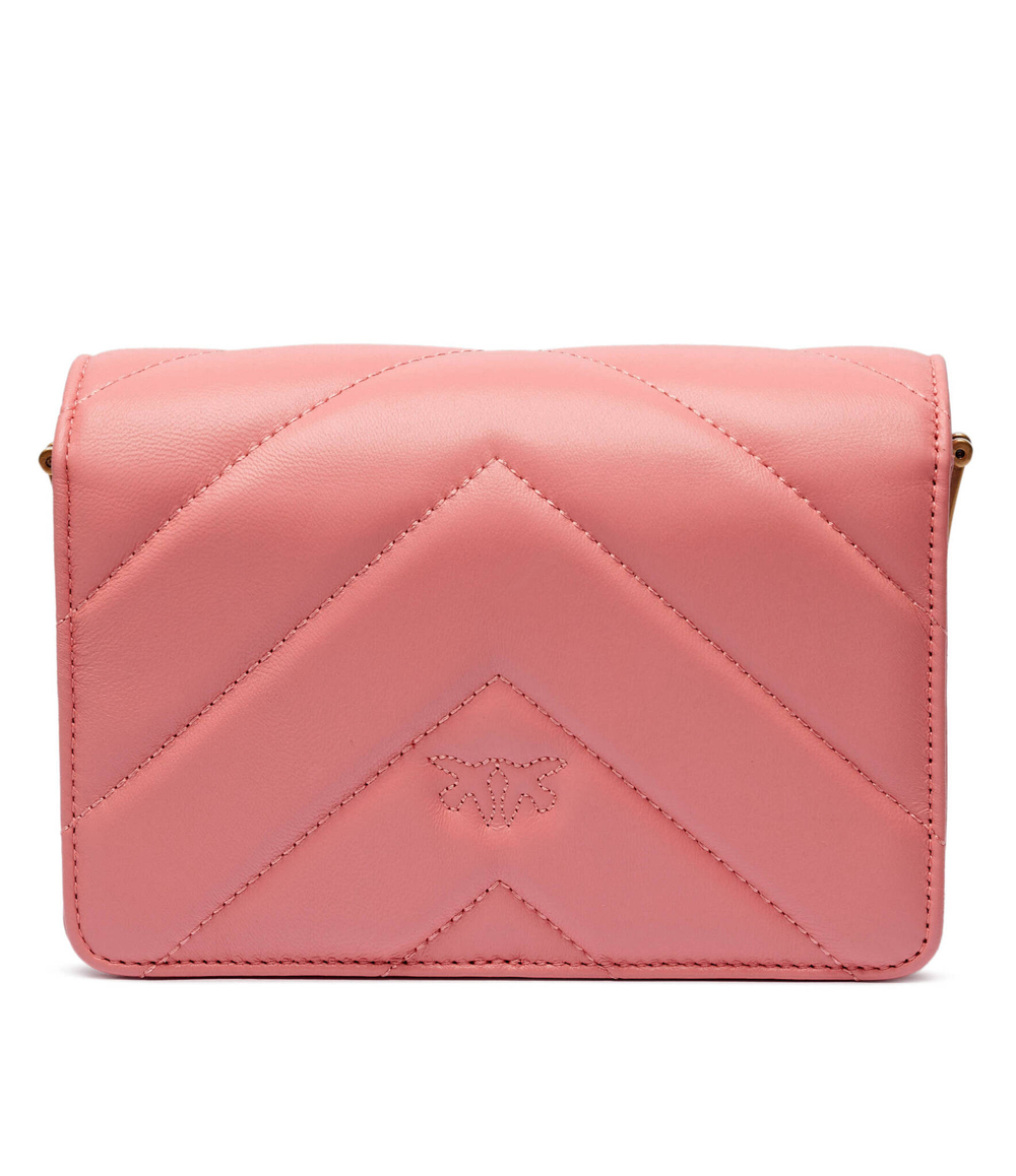 Кожаная сумка через плечо LOVE CLICK MINII Pinko - розовый(100067 A136)