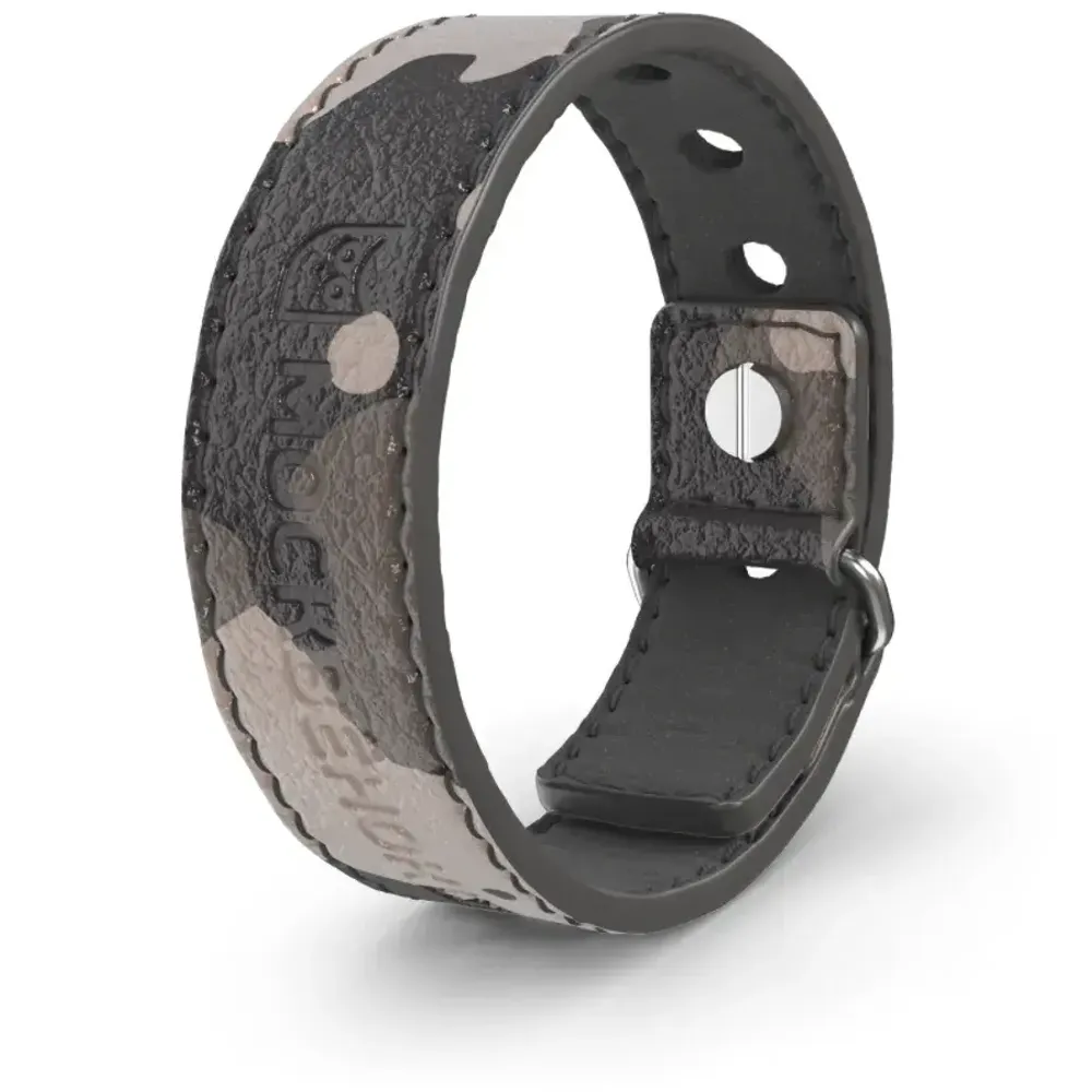 Кожаный браслет Москвёнок STYLE коричневый хаки (проход + питание)