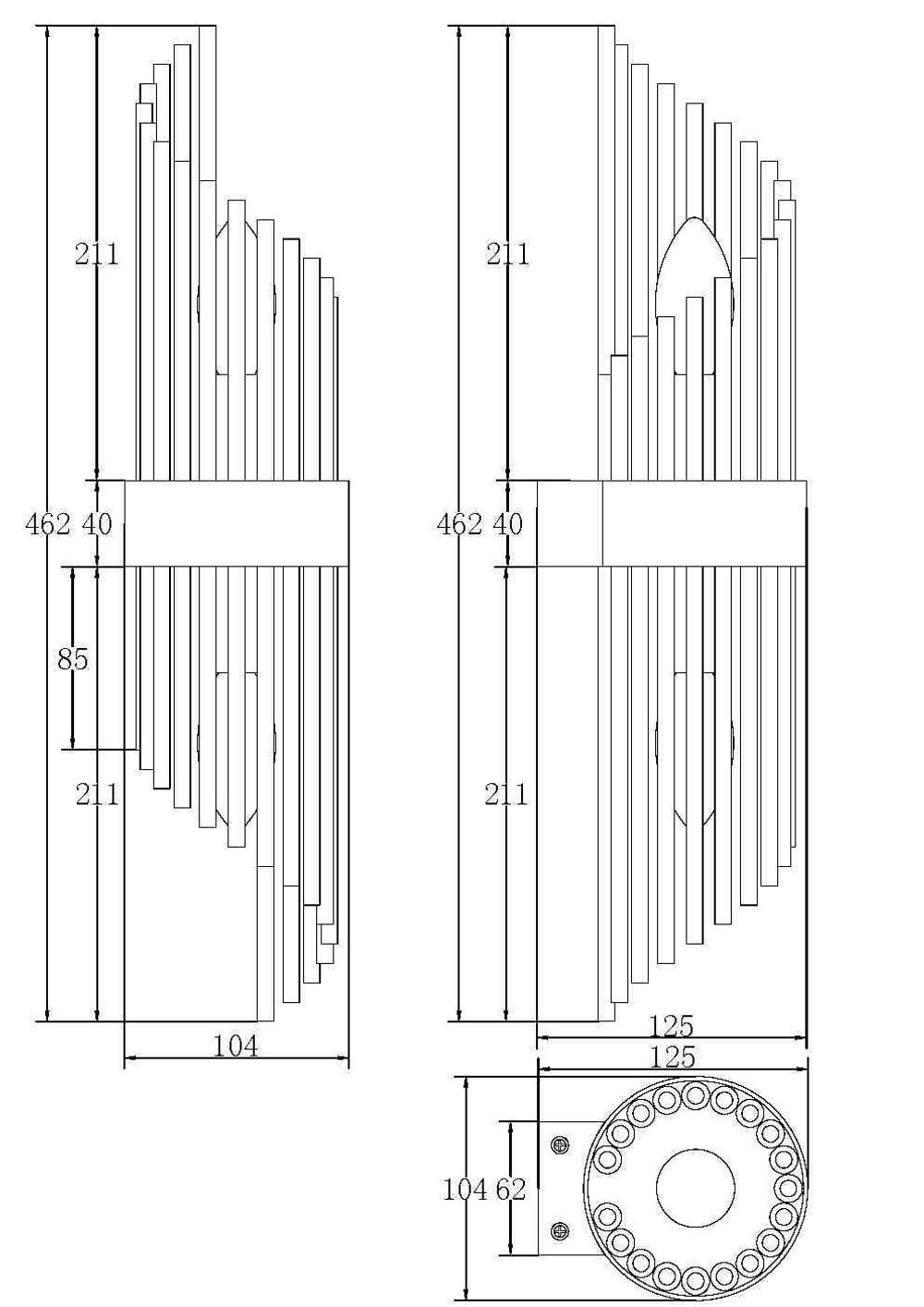 Настенный светильник (бра) Maytoni MOD174WL-02G