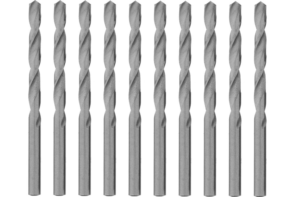 Сверло по металлу, 6,0 мм, полированное, HSS, 10 шт. цилиндрический хвостовик// Matrix (Матрикс)