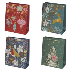 GAEM Пакет подарочный M (бумага 210г/м2, блок 12шт), L26 W12 H32 см, 82в.