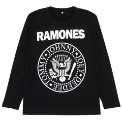 Футболка черная с длинным рукавом группы Ramones