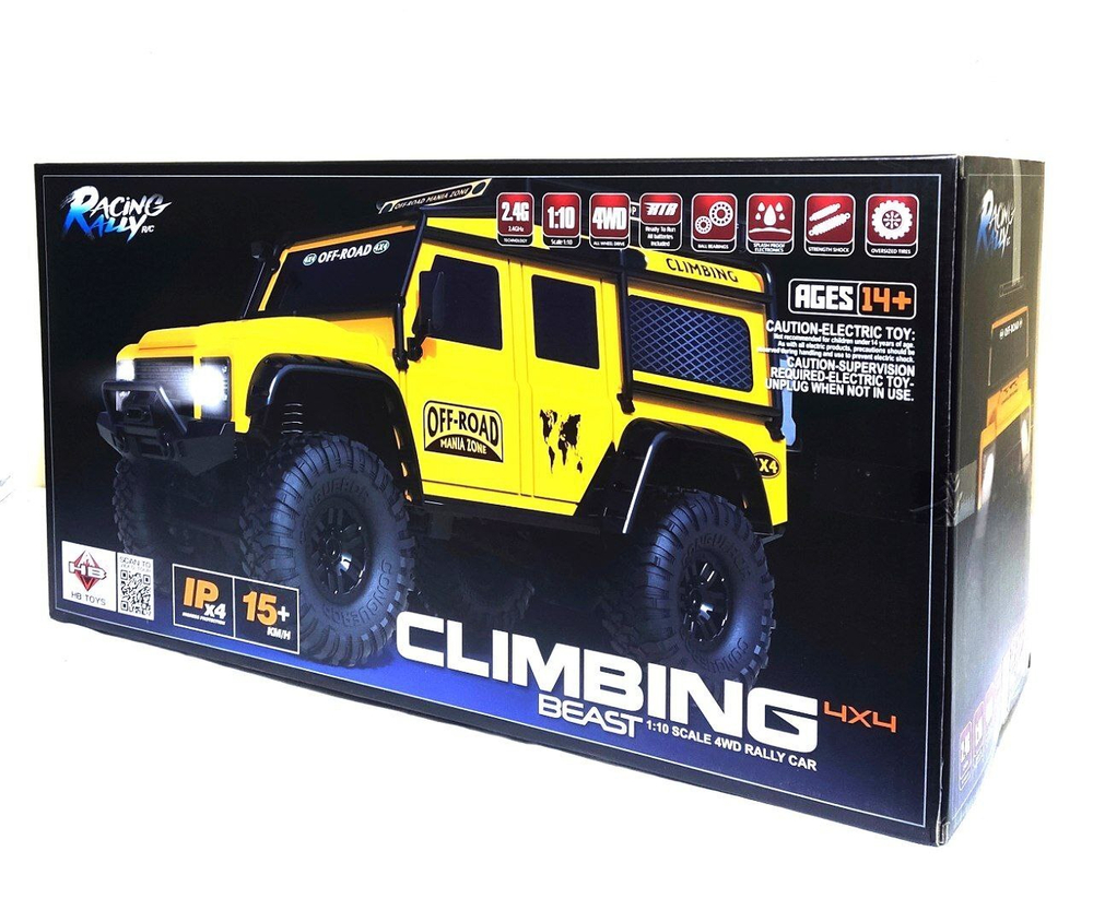 Радиоуправляемый краулер HB Fierce Tiger (47 см, 4WD, 1:10) - HB-ZP1005 желтый