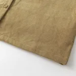 Рубашка YMKASHIX Velvet Button Det зеленая / песочная