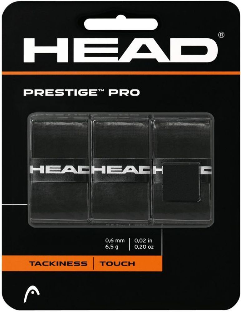 Намотки теннисные Head Prestige Pro black 3P