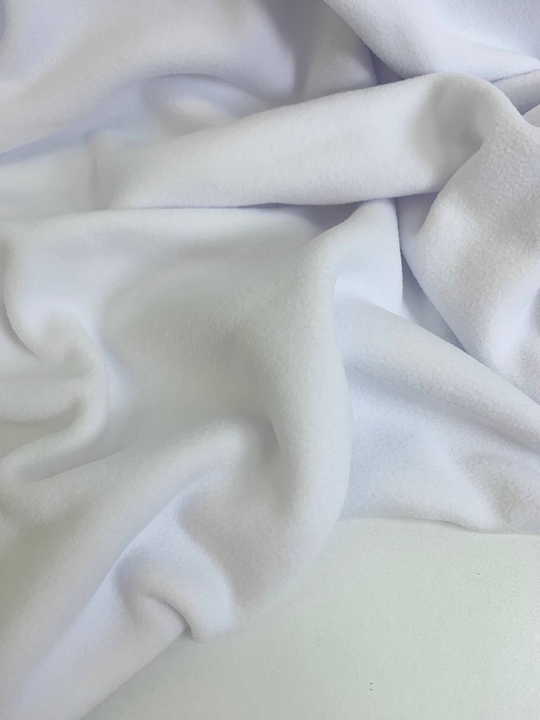 Флис гл. краш, белый, двухсторонний, антипиллинг