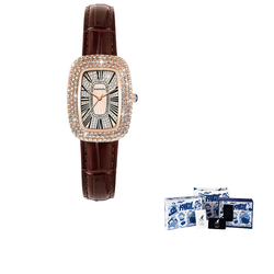 KANGOL Pigeon Egg Niche Classic Fashion Waterproof Quartz Movement Genuine Leather Strap Watch Women"s Watch