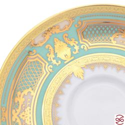 Кофейный сервиз Falkenporzellan Donna Seladon gold