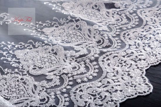 Микросетка с вышивкой Анесси-2 (белая)