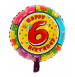 Шар-круг Happy Birthday с цифрой