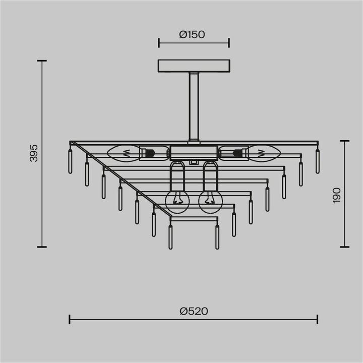 Потолочная люстра Maytoni Mazzo MOD130CL-11G