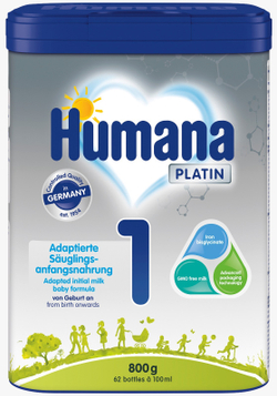 Купить Начальная молочная смесь Humana Platin 1 с 0 до 6 месяцев 800 г в Казахстане