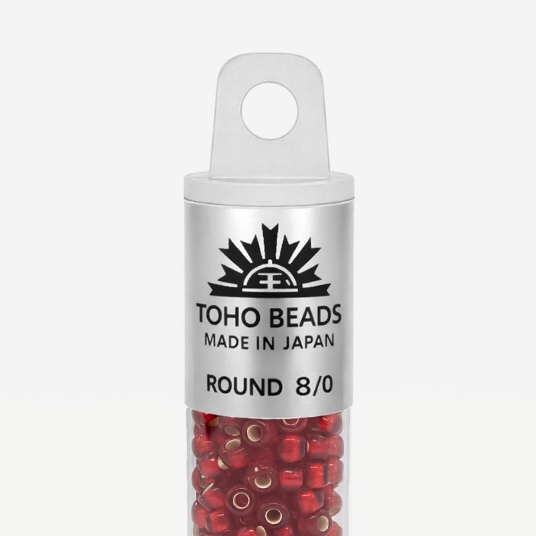Японский бисер TOHO Round 8/0 (№25CF), с внутренним серебрением, прозрачный матовый