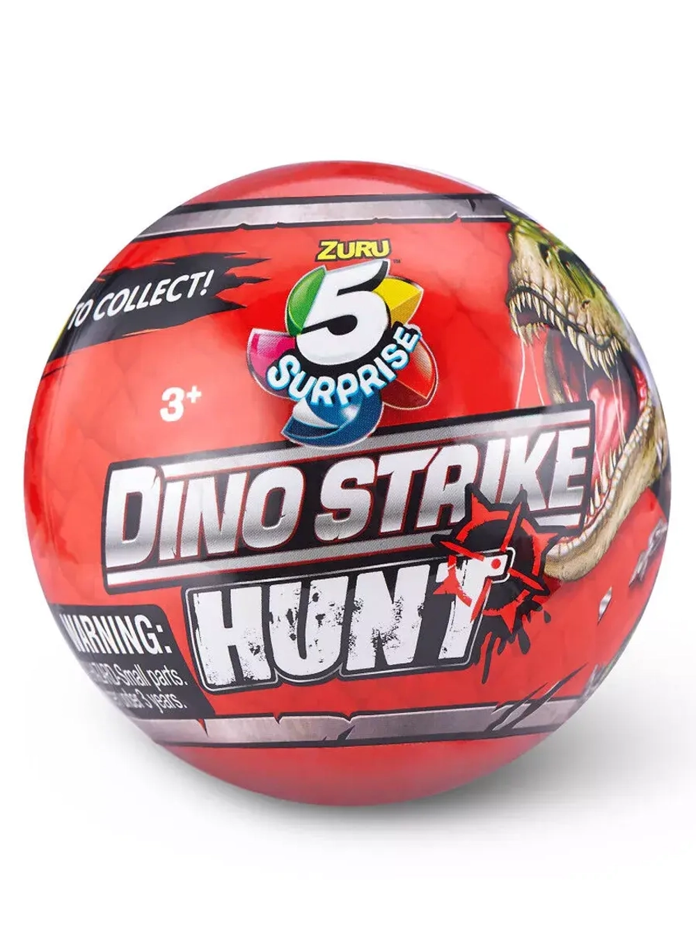 Шар Зуру 5 сюрпризов Dino Strike Hunt Series 3 динозавры Zuru