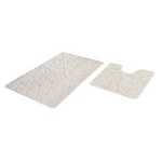 Набор ковриков д/ванной  Shahintex PP 60*100+60*50 кремовый (01)