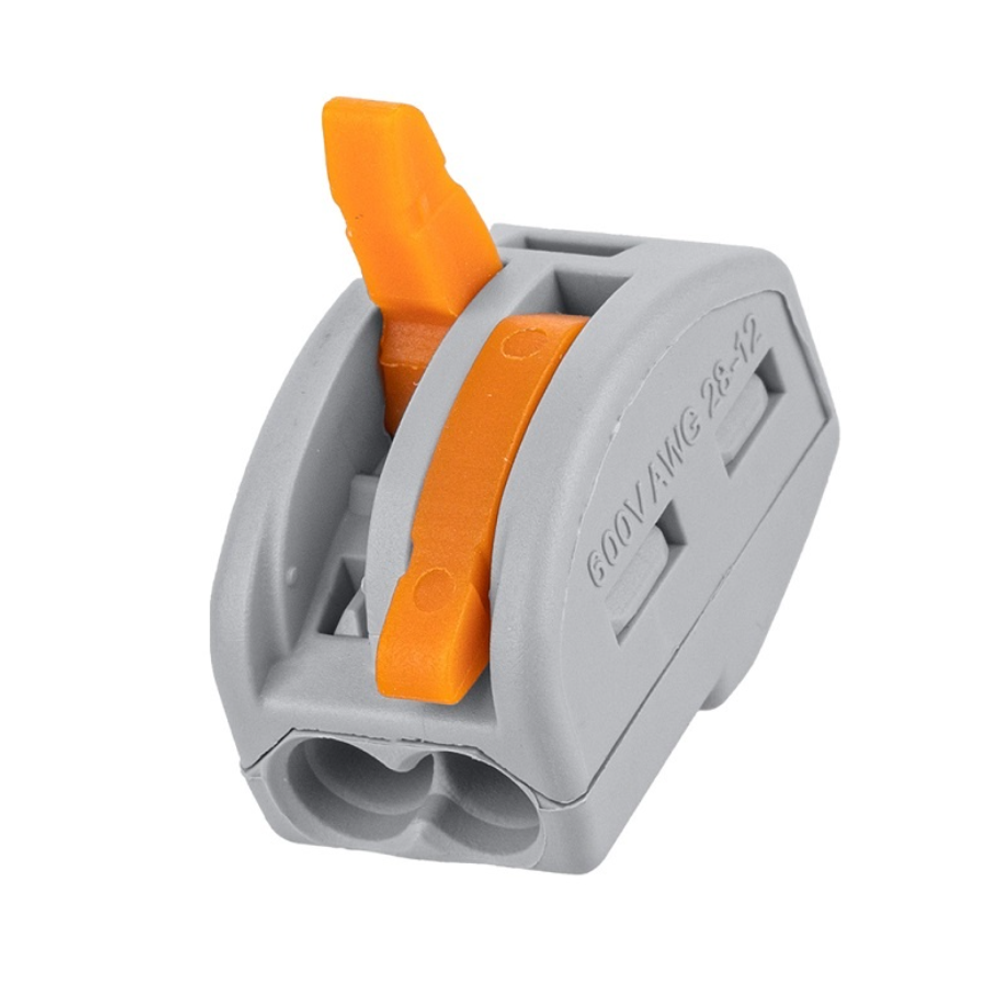 Клемма с рычажком 222-412 без пасты, 2 провода 0,1-2,5 мм2 (5 шт.) 162669