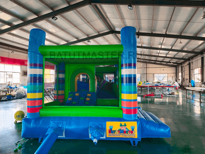 Детский надувной батут "Радужный"