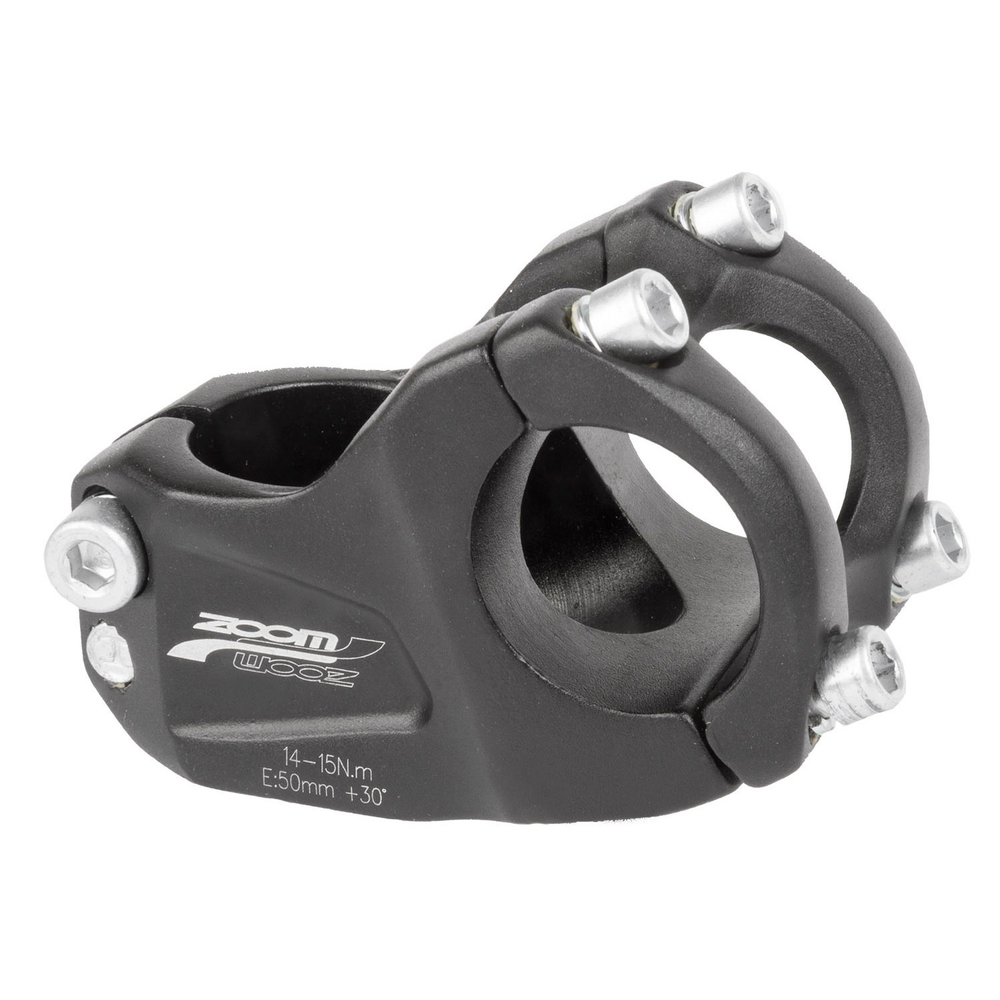 Вынос внешний 5-404209 DOWNHILL нерегул. 1 1/8" 50мм/+30` д/руля 31,8мм алюм. TDS-A4-408-8FOV(ISO-M) черный ZOOM