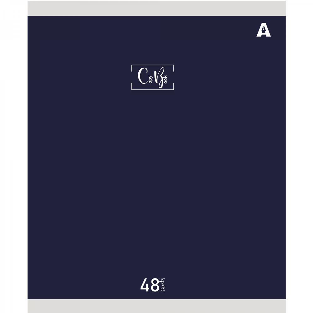 Тетрадь 48л., А5, клетка, Alingar "Style", скрепка, мелованый картон ( стандарт), блок офсет, 5 дизайнов в пленке т/у