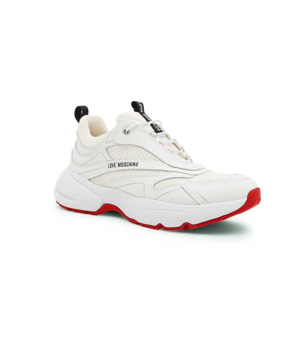 Кожаные кроссовки Love Moschino - белый(JA15025G1GIQ3)