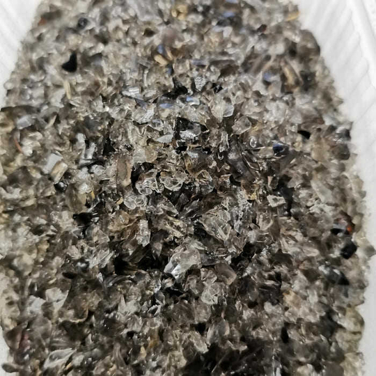 Стеклянная крошка ЧЕРНАЯ (дымка) 3-5 мм (100 г)