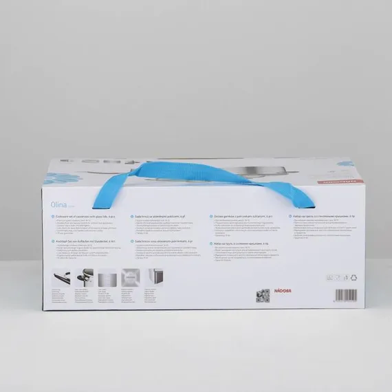 Набор кастрюль NÁDOBA OLINA, 3 шт: 1,5 л, 3,2 л, 6л