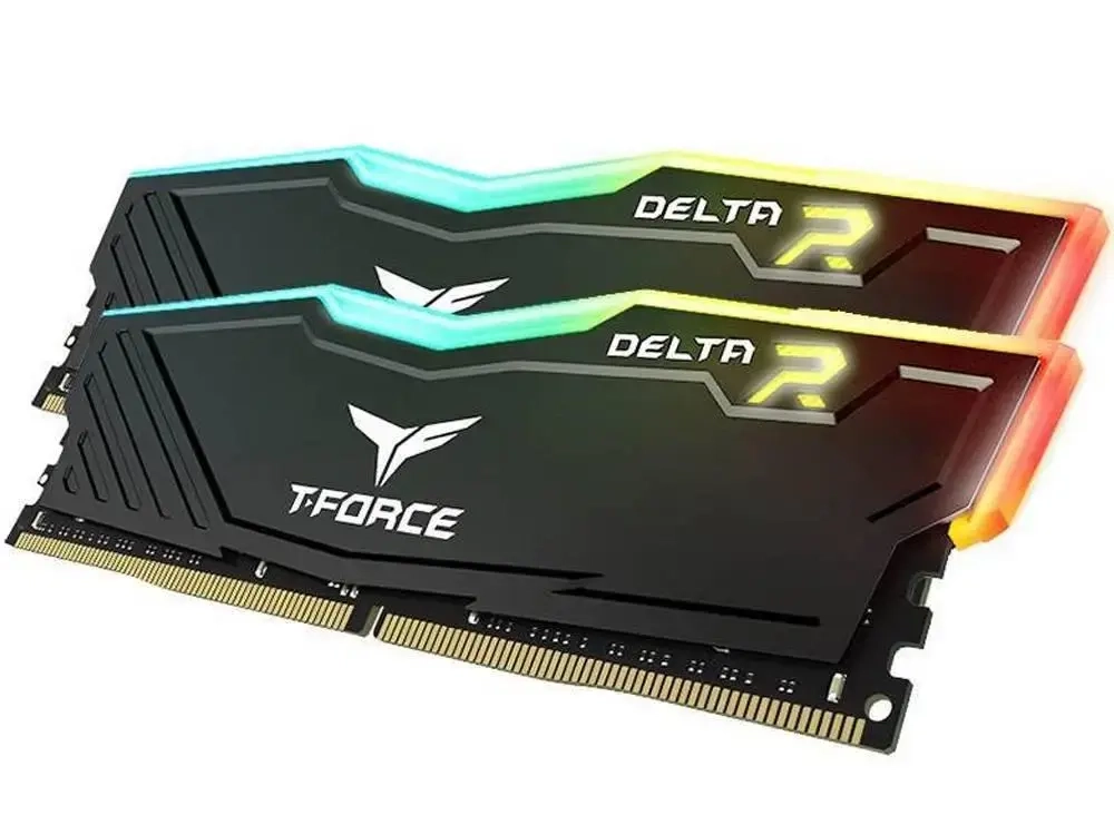 Оперативная память 16GB Kit (2x8GB) 3600MHz DDR4 Team Group DELTA RGB PC-28800 CL18 1.35V TF3D416G3600HC18JDC01 Black