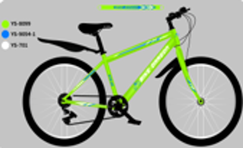 Велосипед Bike Dragon 20" 21скор (ст.рама,SunRun, Жесткая вилка, тормоз V-brake) BD-1-20-2 зелёный