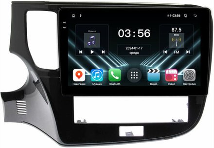 Магнитола Mitsubishi Outlander 3 2019-2022 (прямоугольный климат) - FarCar DX2005M монитор 10.36" IPS на Android 13, 4+64Гб, CarPlay