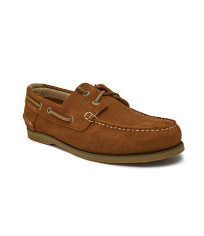 Кожаные мокасины th boat shoe core suede Tommy Hilfiger - коричневый(FM0FM04505)